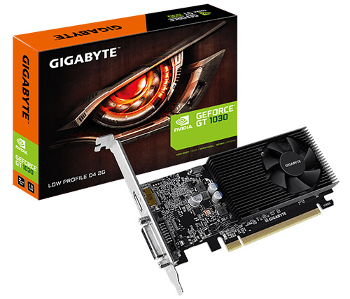 כרטיס מסך Gigabyte GeForce GT 1030 Low Profile D4 2GB GDDR5