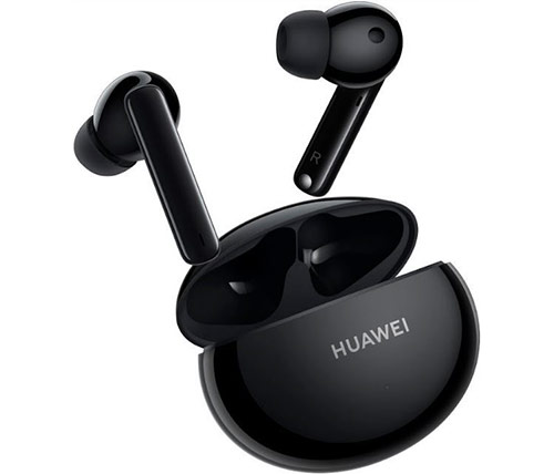 אוזניות אלחוטיות Huawei FreeBuds 4i Bluetooth עם מיקרופון בצבע שחור הכוללות כיסוי טעינה אחריות היבואן הרשמי
