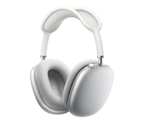 אוזניות אלחוטיות עם מיקרופון Apple AirPods Max Bluetooth בצבע כסוף