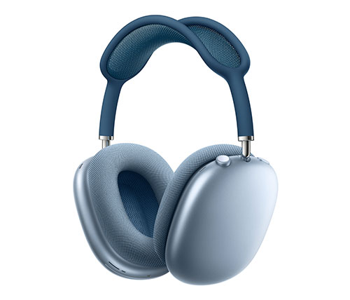 אוזניות אלחוטיות עם מיקרופון Apple AirPods Max Bluetooth בצבע Sky Blue