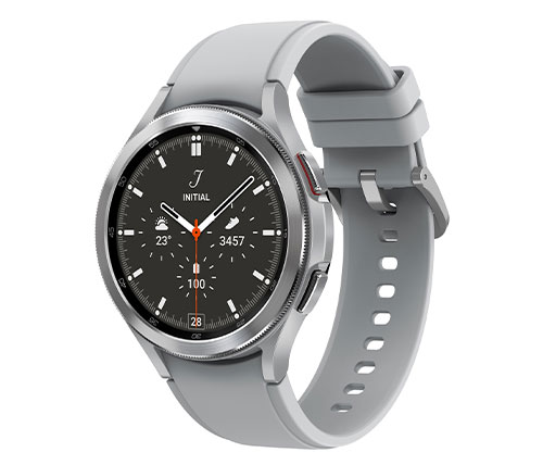 שעון חכם סמסונג Samsung Galaxy Watch 4 Classic SM-R890 בצבע כסוף אחריות היבואן הרשמי