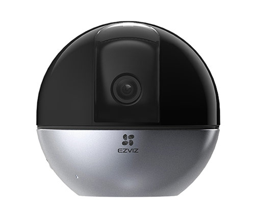 מצלמת אבטחה Ezviz C6W WIFI IP 360° 2K מתכווננת בצבע כסוף ושחור