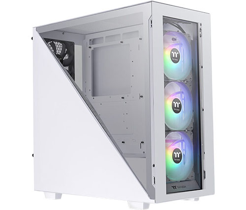 מארז מחשב Thermaltake Divider 300 TG Snow ARGB בצבע לבן כולל חלון צד