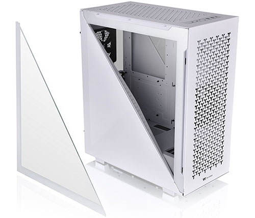 מארז מחשב Thermaltake Divider 500 TG Air Snow בצבע לבן כולל חלון צד