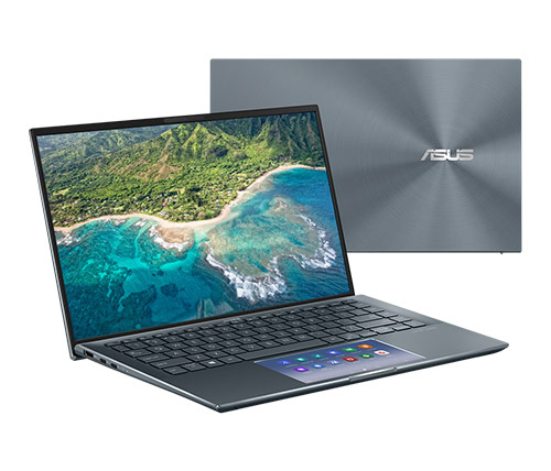 מחשב נייד "14 Asus Zenbook 14 UX435EG-K9175T i7-1165G7 בצבע אפור, כונן 1TB SSD, זכרון 16GB ומ. גרפי Nvidia GeForce MX450