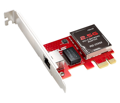 מתאם רשת קווי Asus PCE-C2500 2.5GBase-T PCIe