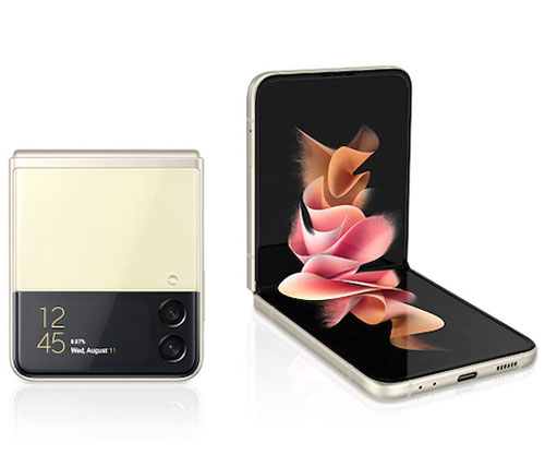 סמארטפון Samsung Galaxy Z Flip 3 5G SM-F711B 256GB בצבע קרם - שנה אחריות היבואן הרשמי סאני