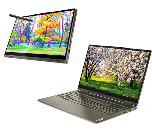 מחשב נייד עם מסך מגע "15.6 Lenovo Yoga 7 15ITL5 82BJ008SIV i7-1165G7 כונן 512GB SSD זכרון 16GB ומ.גרפי Intel Iris Xe