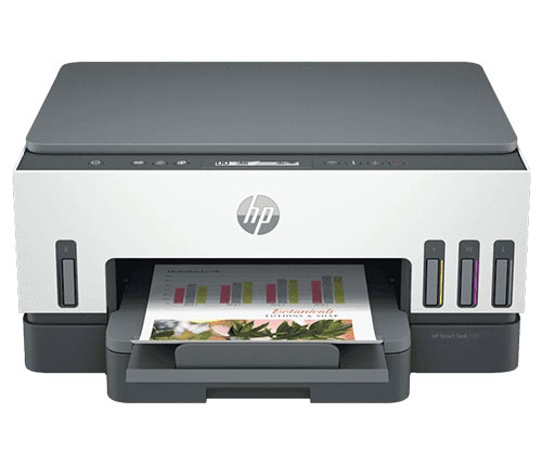 מדפסת בקבוקי דיו אלחוטית HP Smart Tank 720 All-in-One Printer משולבת Wi-Fi