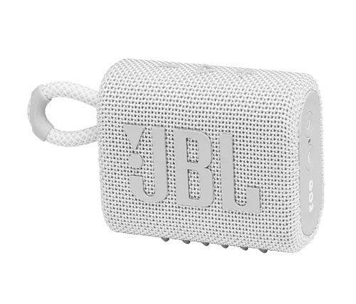 רמקול נייד JBL Go 3 Bluetooth בצבע לבן