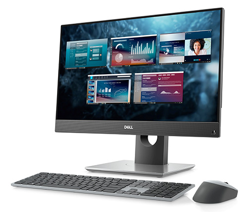 מחשב עם מסך מגע Dell All In One OptiPlex 7490 23.8" Intel Core  i7-10700 - בצבע שחור - כסוף