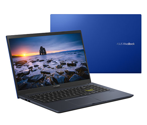 מחשב נייד "15.6 Asus VivoBook X513EA-EJ2440 i5-1135G7 בצבע Cobalt Blue, כונן 256GB SSD, זכרון 8GB ומ.גרפי Intel Iris Xe Graphics