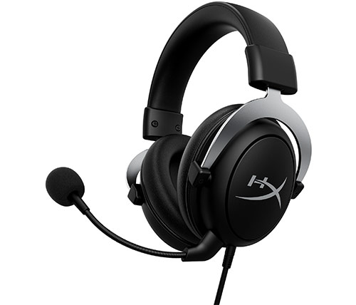 אוזניות גיימינג עם מיקרופון HyperX CloudX ל Xbox בצבע שחור וכסוף