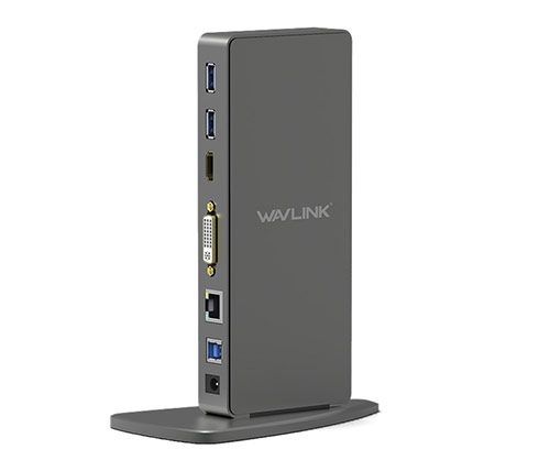 תחנת עגינה אוניברסלית למחשב נייד ל-2 מסכים Wavlink WL-UG39DK7
