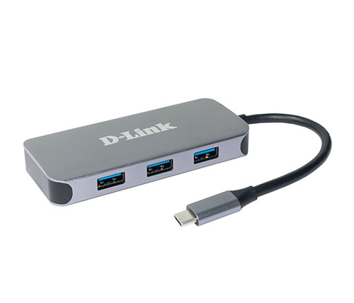 מתאם D-Link DUB-2335 USB-C מ-USB Type C ל- USB-A 3.0 / HDMI / USB Type C 3.0