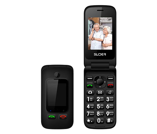 טלפון סלולרי למבוגרים Slider W30C בצבע שחור אחריות היבואן הרשמי