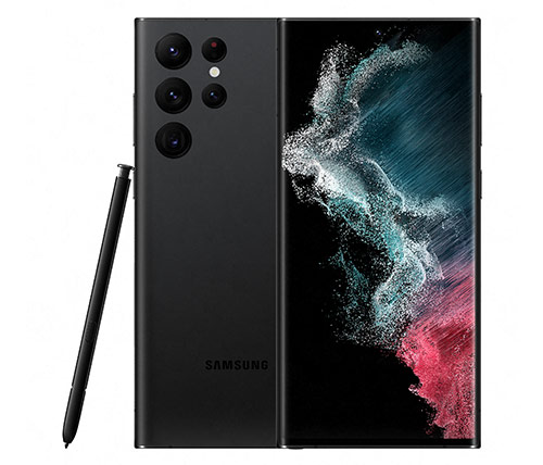 סמארטפון Samsung Galaxy S22 Ultra 5G SM-S908E/DS 256GB בצבע שחור שנה אחריות