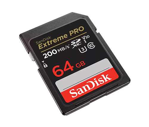 כרטיס זכרון SanDisk Extreme Pro SDXC SDSDXXU-064G - בנפח 64GB