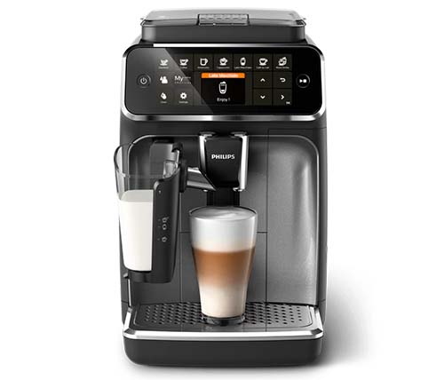 מכונת קפה טוחנת PHILIPS 4346/70 - כולל מקציף חלב מובנה