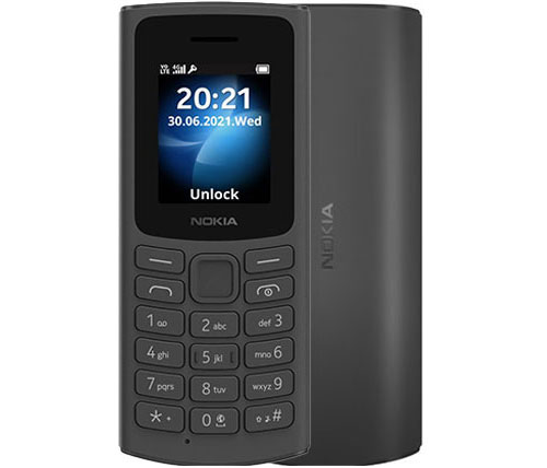 טלפון סלולרי Nokia 105 4G TA-1375 בצבע שחור - שנה אחריות היבואן הרשמי