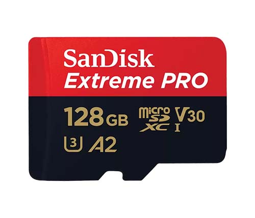 כרטיס זכרון SanDisk Extreme Pro microSDXC SDSQXCD-128G-GN6MA - בנפח 128GB
