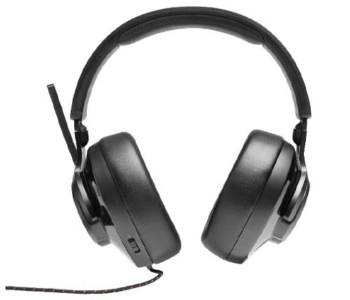 אוזניות גיימינג + מיקרופון דגם JBL Quatum 200  בצבע שחור