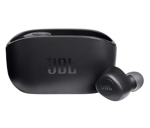אוזניות IN EAR + מיקרופון JBL VIBE 100 TW בצבע שחור BT