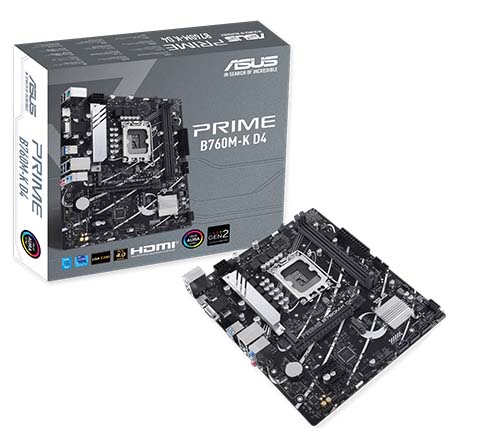 לוח אם Asus Prime B760M-K D4 mATX DDR4