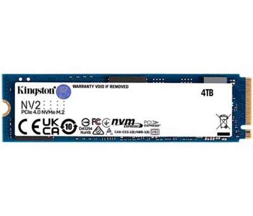 כונן Kingston 4TB NV2 PCIe 4.0 NVMe SSD M.2