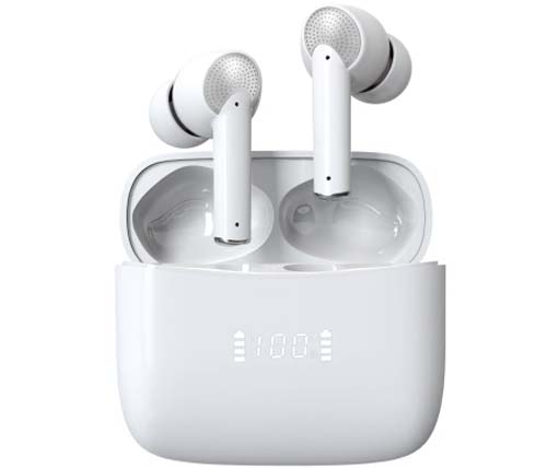 מציאון – אוזניות אלחוטיות Ivory Buds Pro עם טעינה אלחוטית Bluetooth 5.3 הכוללות כיסוי טעינה בצבע לבן – מוחדשות