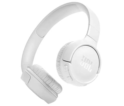 אוזניות אלחוטיות JBL TUNE 520BT Bluetooth עם מיקרופון בצבע לבן 