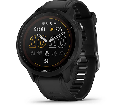 שעון ספורט חכם גרמין Garmin Forerunner 955 Solar בצבע שחור