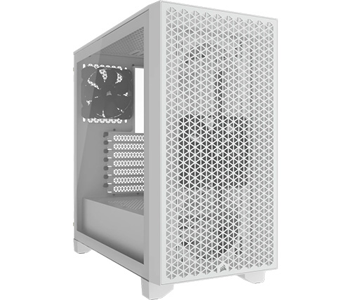 מארז מחשב Corsair 3000D Airflow Mid-Tower PC Case בצבע לבן