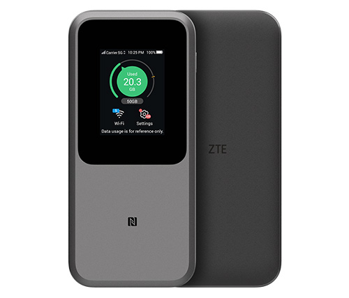 ראוטר מודם סלולרי נייד ZTE MU5120 5G HOTSPOT Wi-Fi 6 AX 3600