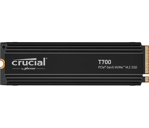 כונן Crucial T700 4TB PCIe Gen5 NVMe M.2 2280 SSD דגם CT4000T700SSD5 כולל גוף קירור