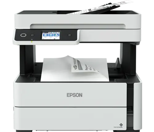 מדפסת הזרקת דיו משולבת שחור-לבן Epson EcoTank M3170 