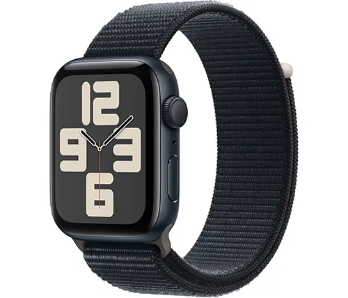שעון חכם אפל Apple Watch SE 2nd Gen GPS 44mm בצבע Midnight Case עם רצועת Midnight Sport Loop