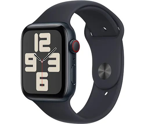 שעון חכם אפל Apple Watch SE 2nd Gen GPS + Cellular 44mm בצבע Midnight Case עם רצועת Midnight Band בגודל M/L