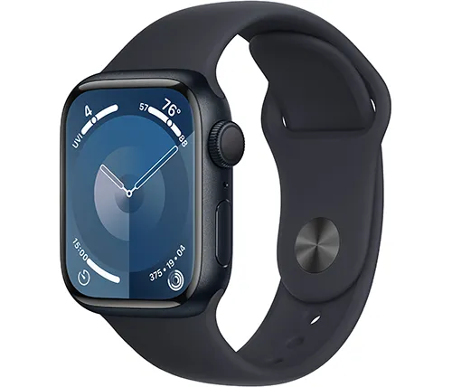 שעון חכם אפל Apple Watch Series 9 GPS 41mm בצבע Midnight Case עם רצועת Midnight Band בגודל S/M
