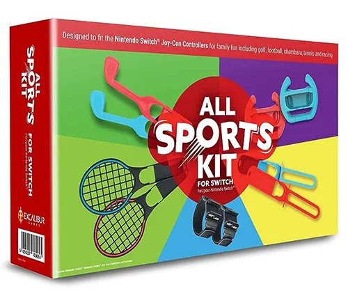 קיט ספורט 10 ב-1 Excalibur Games All Sports Kit For Switch ל- Nintendo Switch