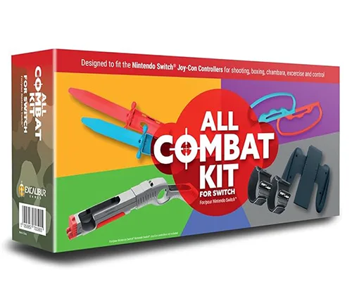 קיט לחימה לנינטנדו 8 ב-1 Excalibur Games All Combat Kit for Switch ל- Nintendo Switch