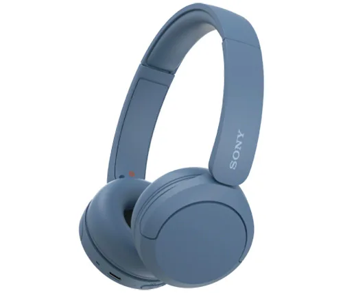 אוזניות אלחוטיות Sony WH-CH520 עם מיקרופון Bluetooth בצבע כחול