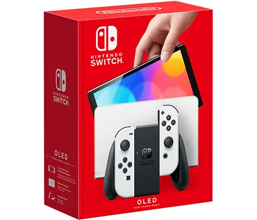 נינטנדו סוויץ Nintendo Switch OLED בנפח 64GB - בצבע לבן  