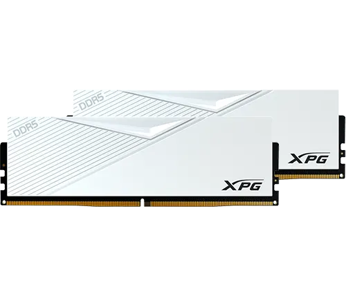 זכרון למחשב XPG LANCER DDR5 6400MHz 2x32GB AX5U6400C3232G-DCLAWH בצבע לבן