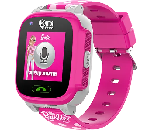 שעון חכם לילדים KidiWatch ברבי 4G צבע ורוד