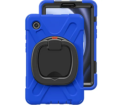 מציאון – כיסוי לטאבלט Ivory Mobile מסתובב 360 מעלות סיליקון עמיד בפני זעזועים לטאבלט Lenovo Tab M10 TB328 בצבע כחול – מוחדש