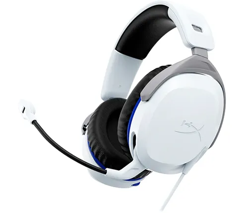 אוזניות גיימינג עם מיקרופון HyperX Cloud Stinger 2 בצבע לבן - מותאם ל-PlayStation