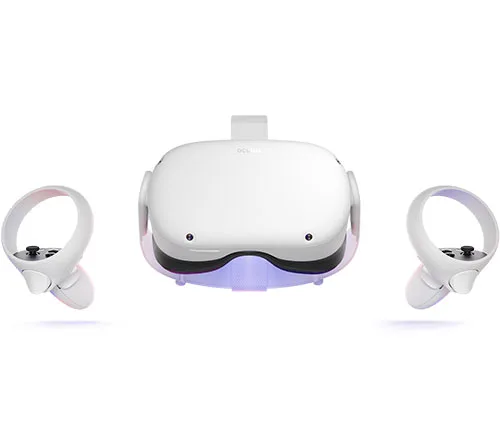 מציאון משקפי מציאות מדומה Oculus Quest 2 128GB VR וזוג בקרים מוחדש