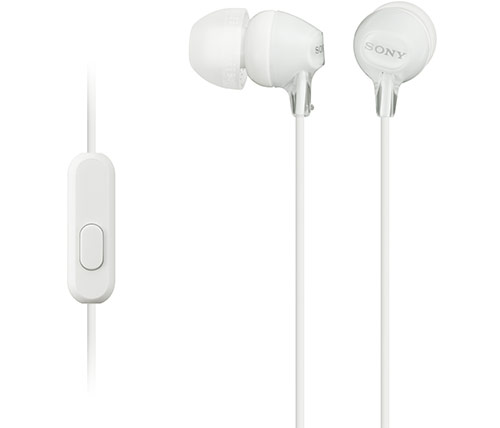 מציאון – אוזניות Sony MDR-EX15AP בצבע לבן – מוחדשות