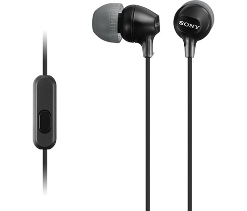 מציאון – אוזניות Sony MDR-EX15AP בצבע שחור – מוחדשות